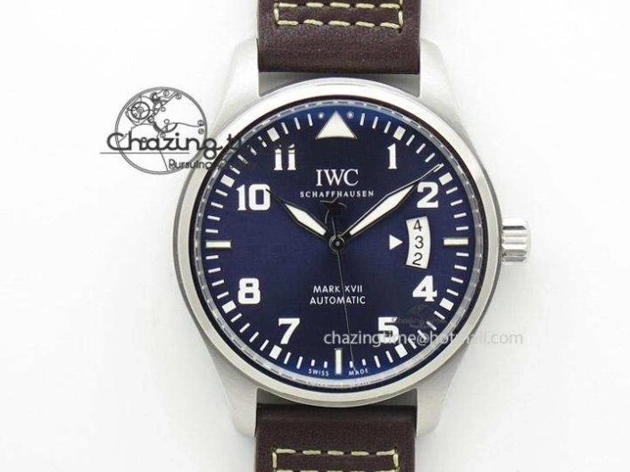 MIROTIME 0202 Mark XVII Le Petit Prince MK Maker 1:1 Best Edition SS Blue Dial On Brown Leather Strap A ComfortFit 7377